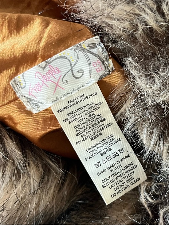 Free People Brown Shaggy Faux Fur Trapper Ushanka Hat main image 6